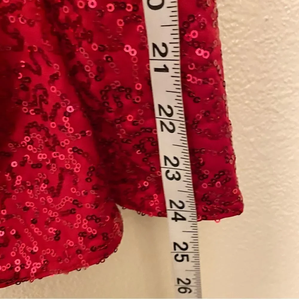 Weissman Dance dress red sequin costume Me Against The Music 12192 Child MC